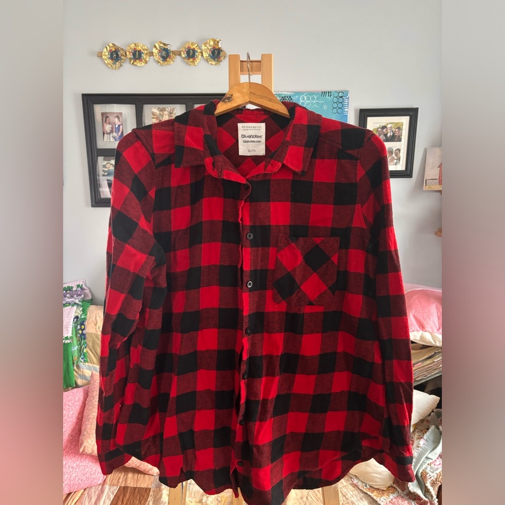 Bluenotes flannel button up shirt. Size XL